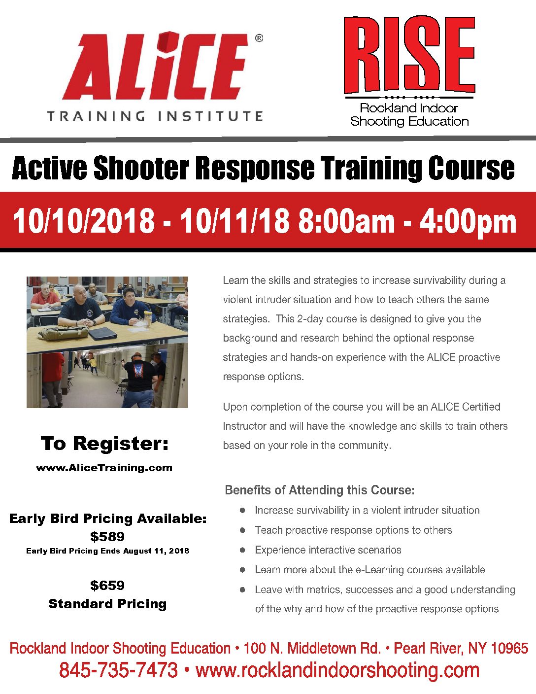 ALICE Active Shooter Response Training Course R.I.S.E.